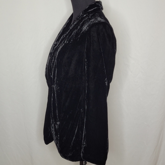 J. Jill Silk Blend Velvet Blazer - Size XS - Picture 3 of 11